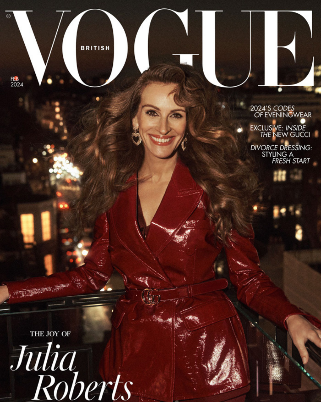 Vogue Magazine cover featuring Julia Roberts.