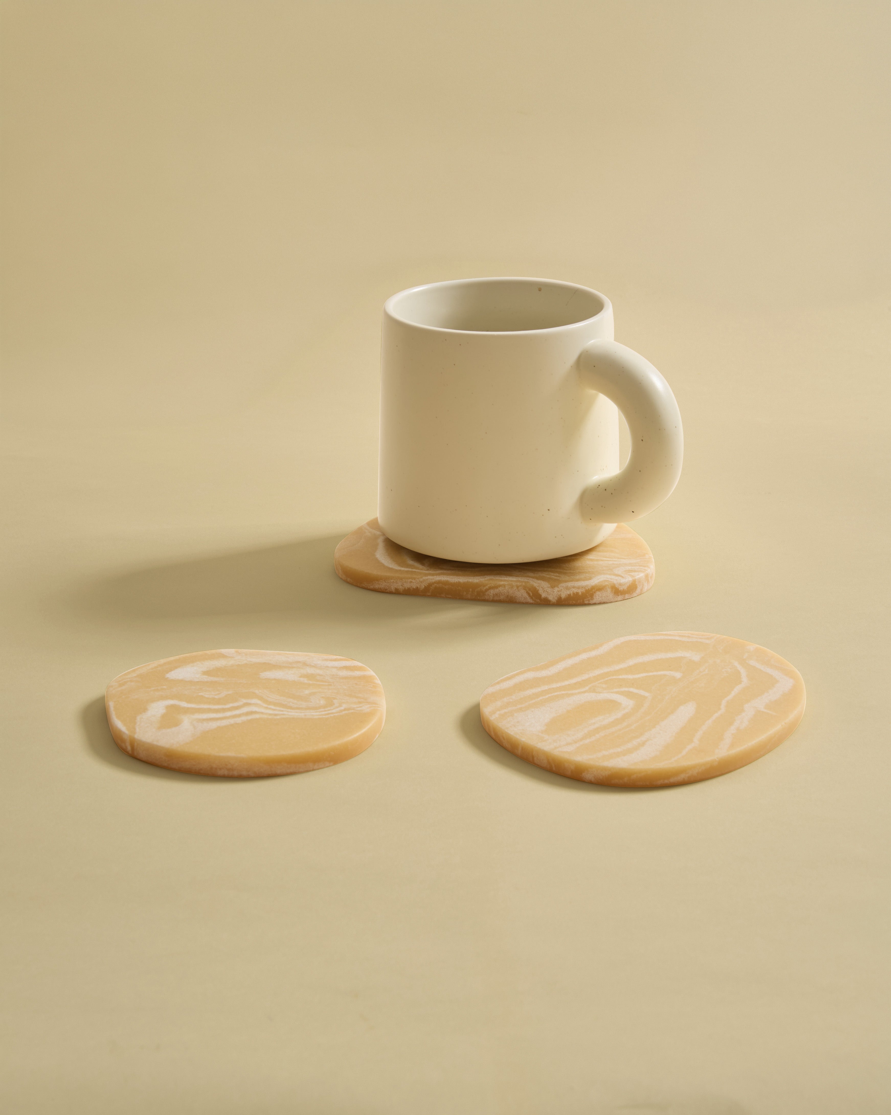 Puddle Coasters - Set of 3 - Salted Caramel