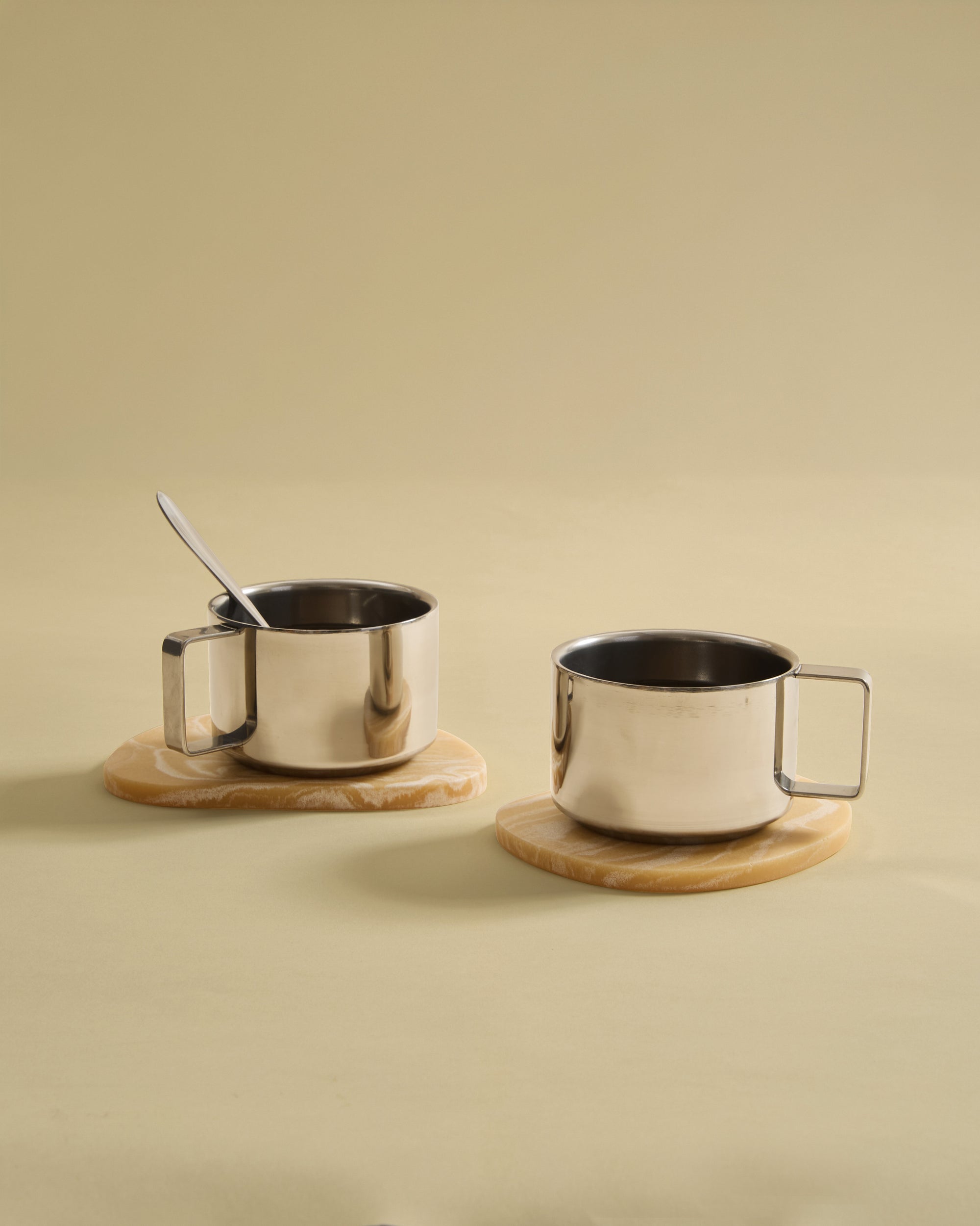 Puddle Coasters - Set of 3 - Salted Caramel