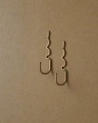 Glenn Brass Hook - set of 2