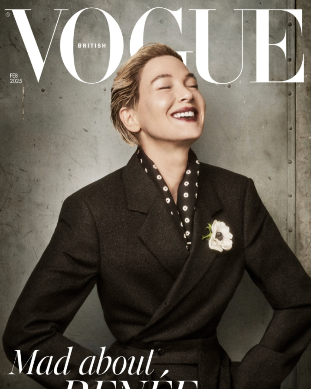 Vogue Magazine cover featuring Renée Zellweger.