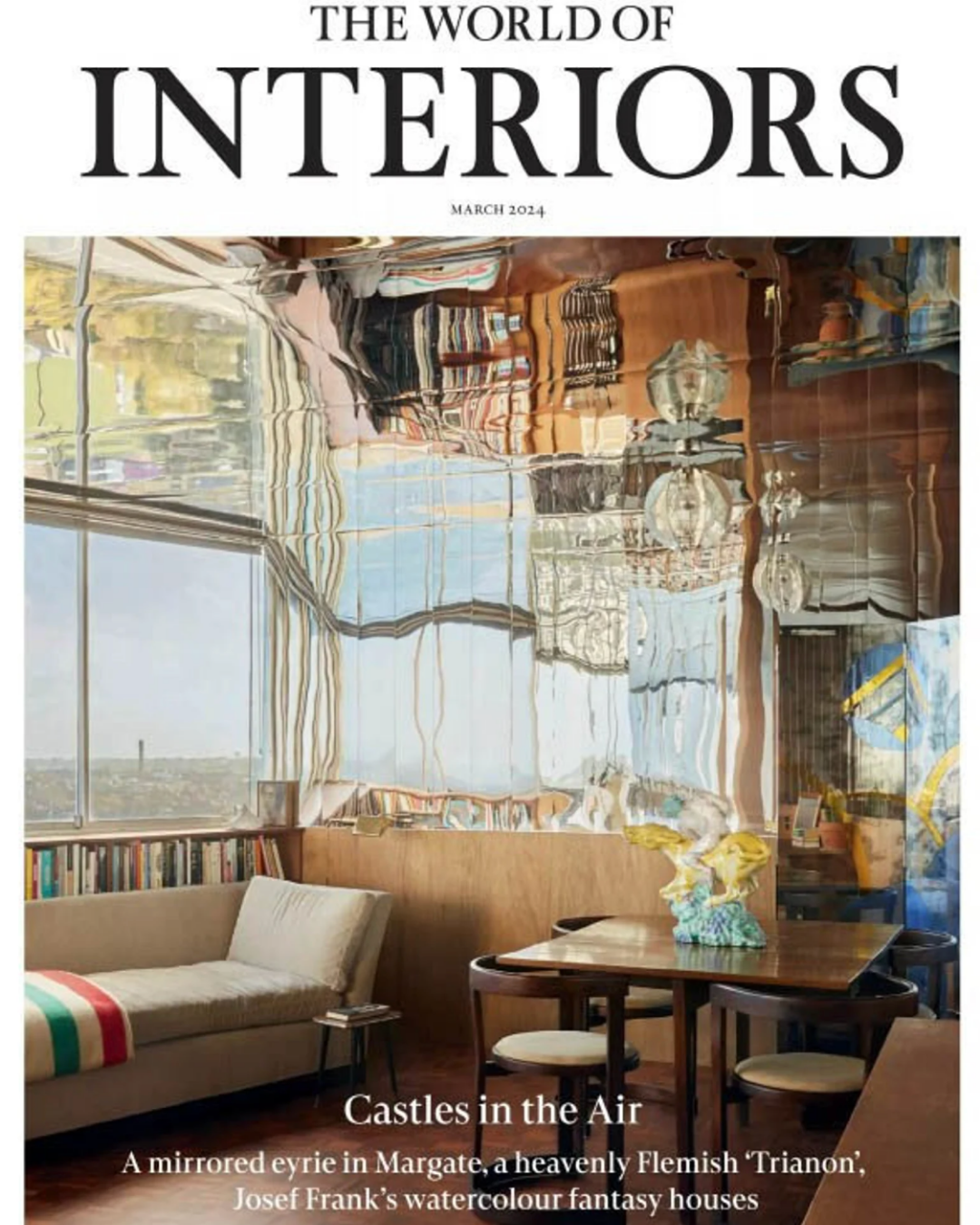 The World of Interiors magazine cover featuring contemporary interiors.